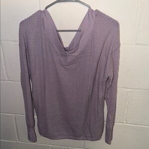 Lavender Hooded Women's Top